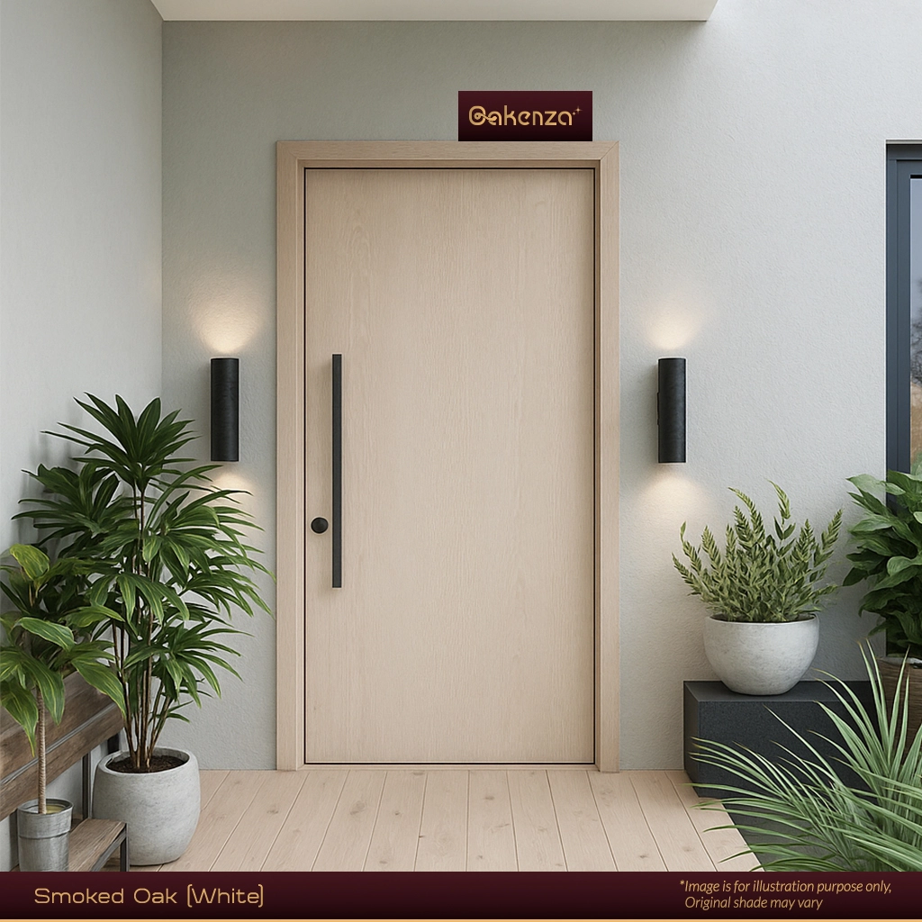 Smoked Oak (White) Designer Laminated Door - Image 1