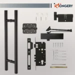 Fire Rated Mortise Lock with Lever Handle, Door Closer & Hinges - Image 2