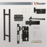 Fire Rated Mortise Lock with Lever Handle, Door Closer & Hinges - Image 3