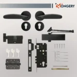 Fire Rated Mortise Lock with Lever Handle, Door Closer & Hinges